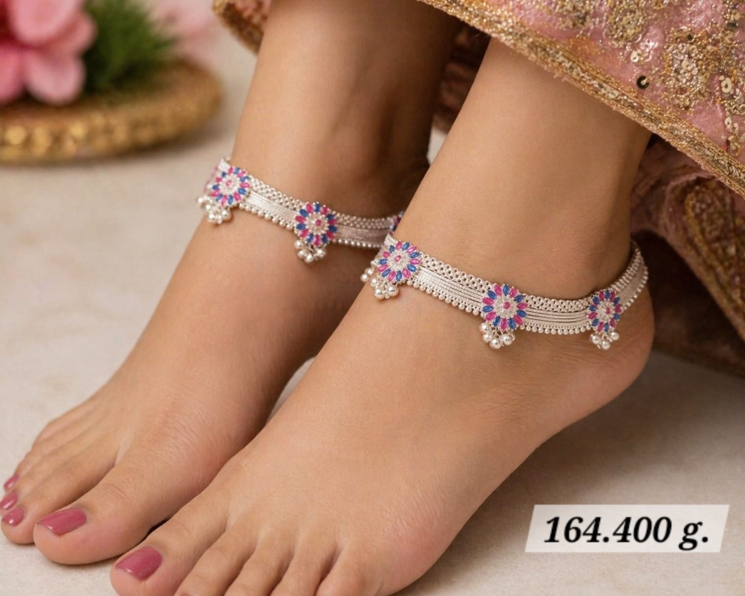 Silver Anklets (Payal)