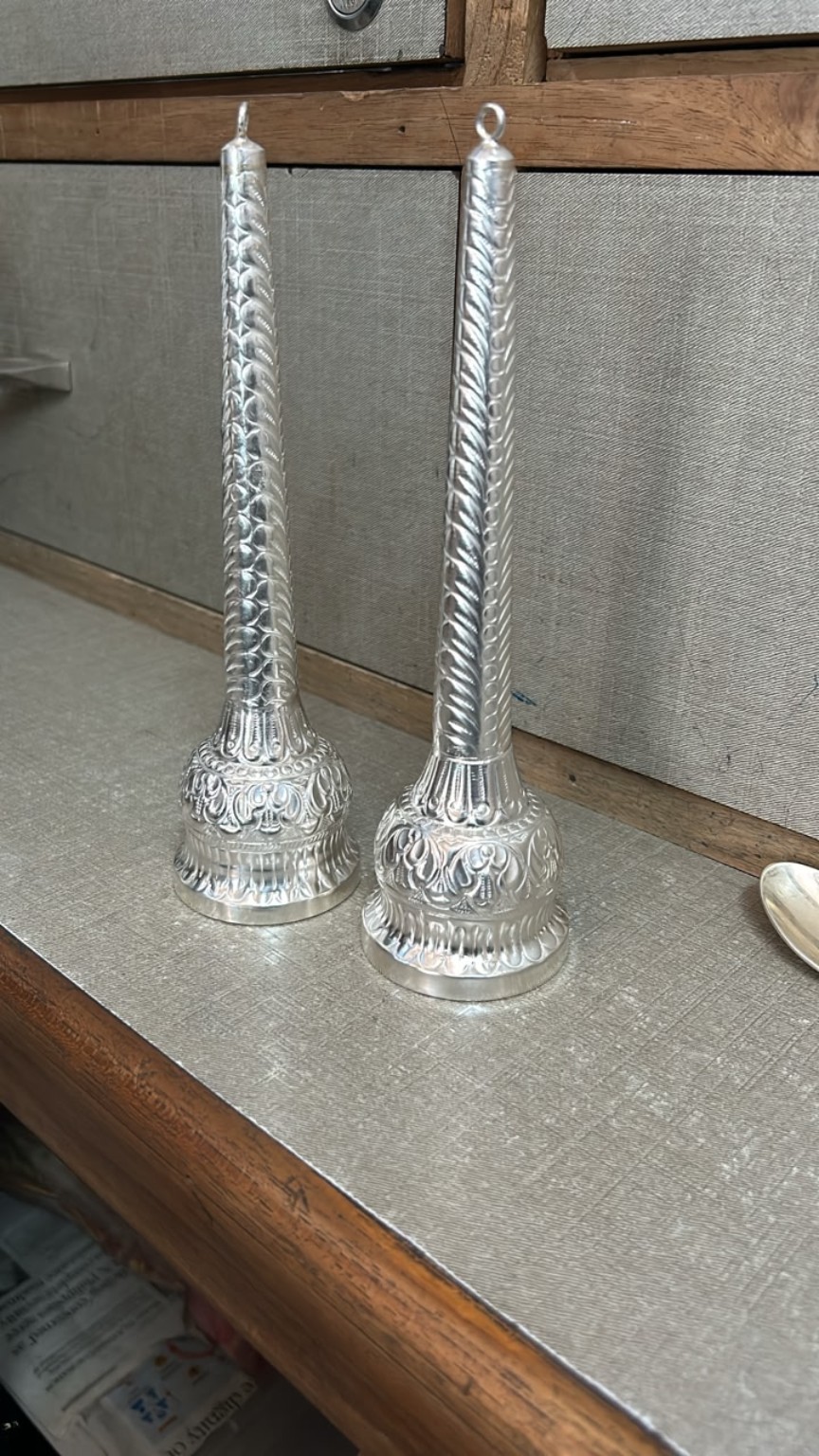 Silver Temple Pillars